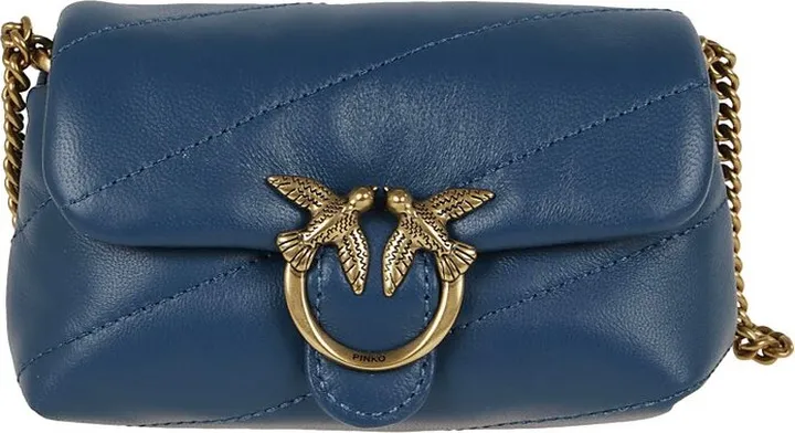 Pinko Love Micro Puff Chain Linked Mini Crossbody Bag