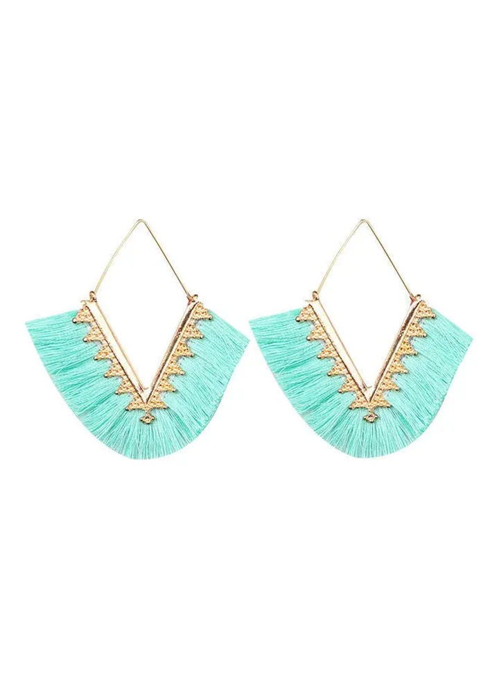 Bohemian Women V Tassel Dangle Earrings