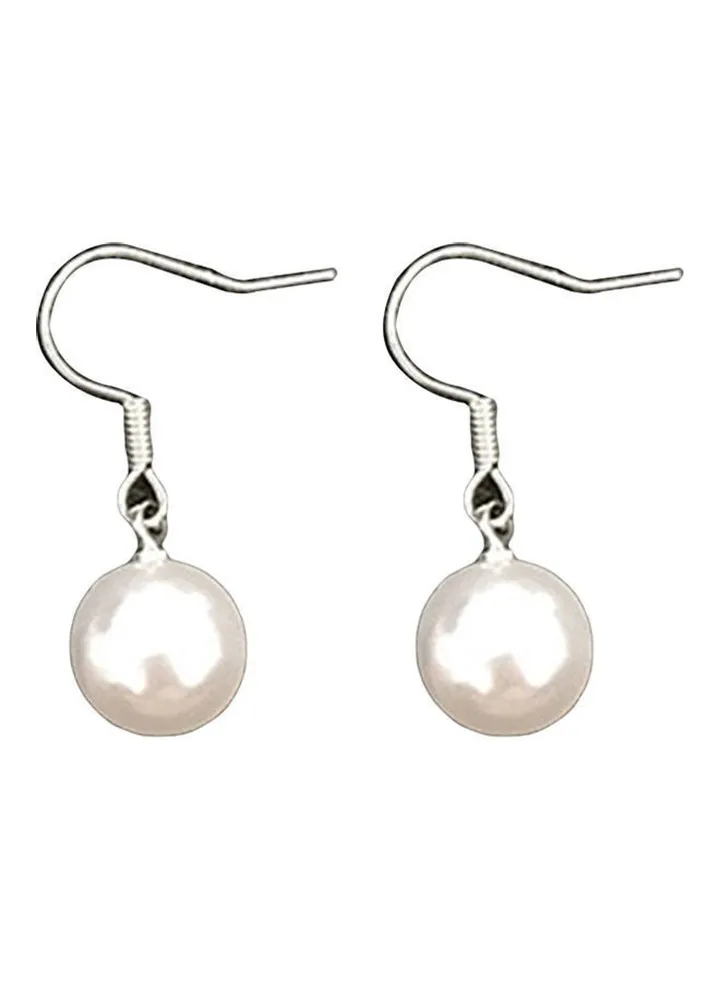 Faux Pearl Dangle Earrings