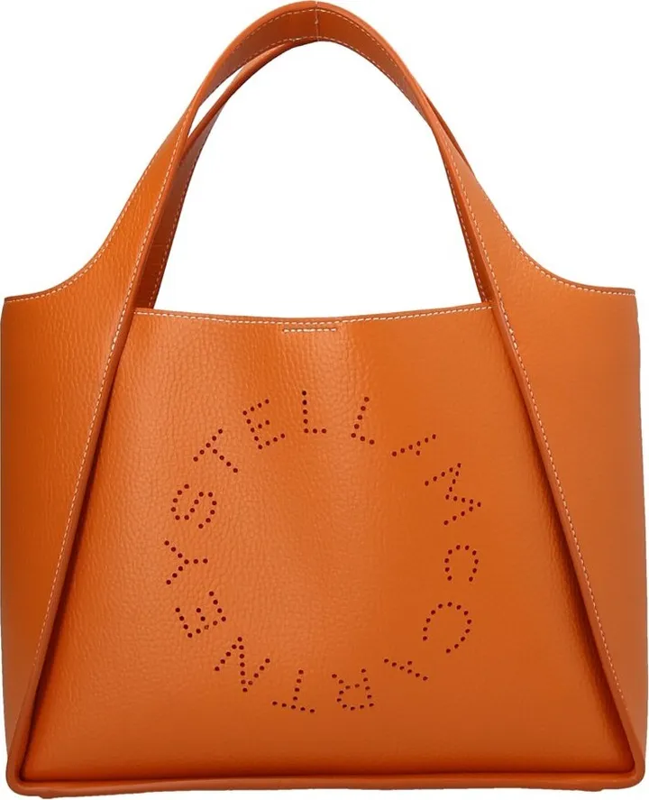 Stella McCartney Logo Perforated Shoulder Bag