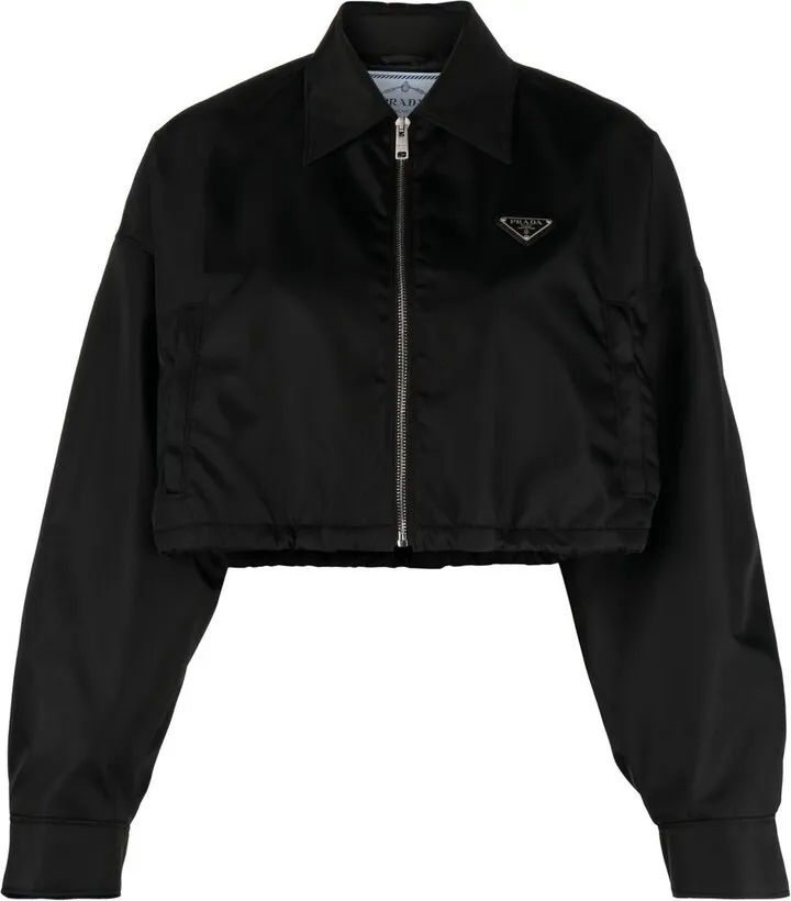 Cropped Bomber Jacket