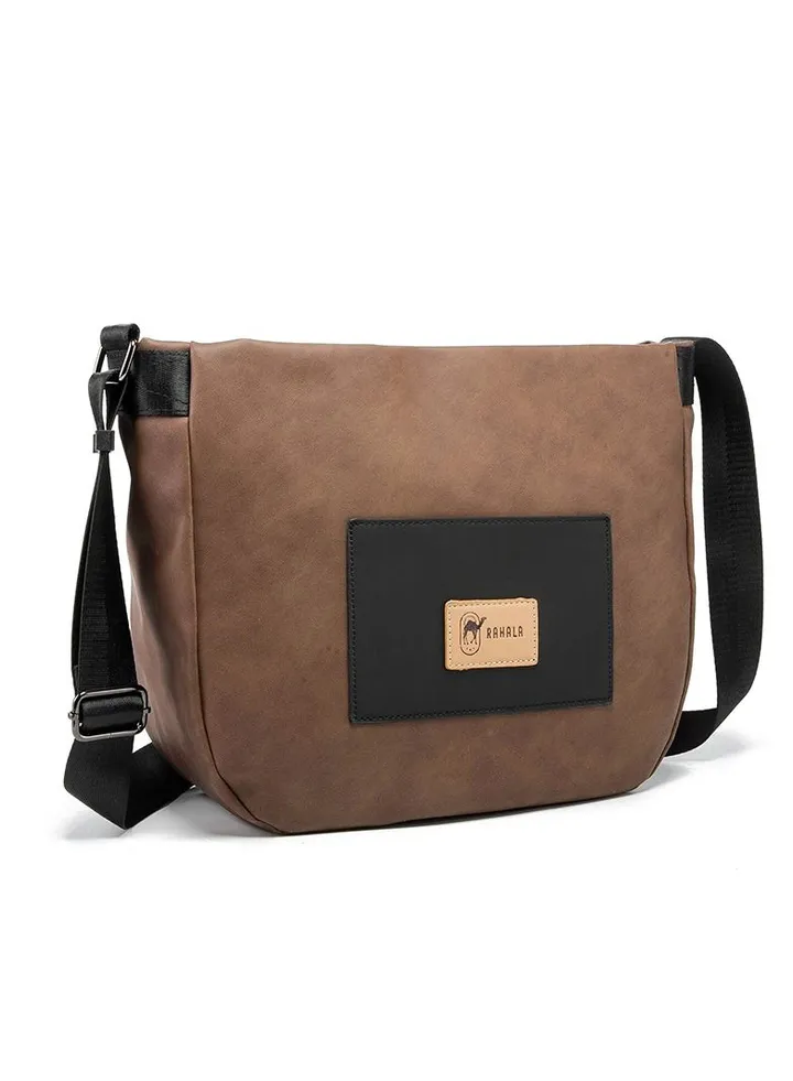 YH3562 Large Capacity Vintage Fashion Leather Crossbody Bag, COFFEE