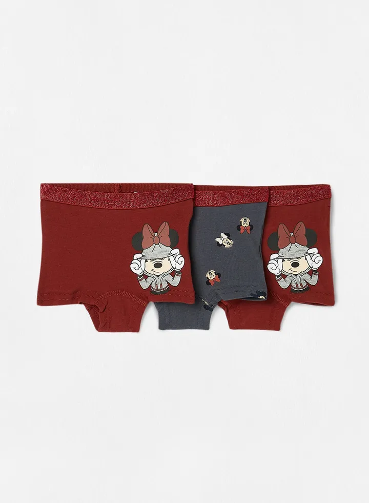 Infant/Baby Minnie Mouse Briefs (Pack of 3) Red