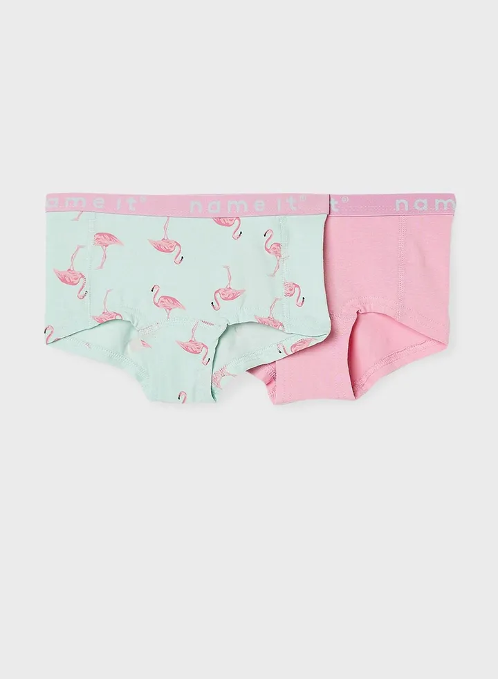 Kids 2 Pack Logo Band Hipster Briefs