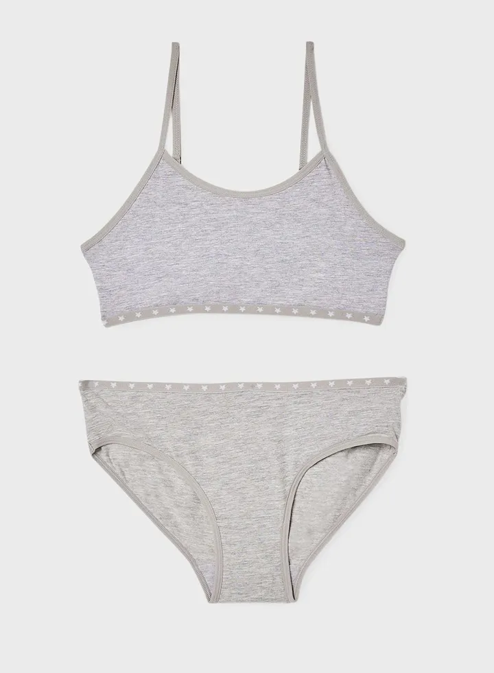 Kids Basic Cotton Underwear Set