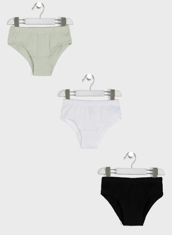 Girls 3 pack essential Hipsters