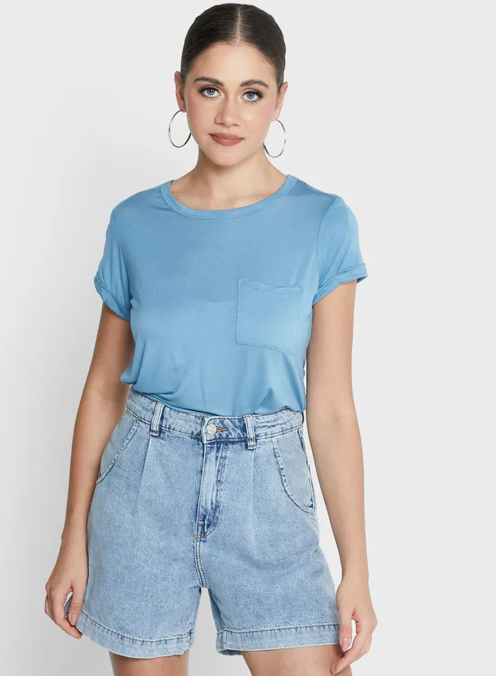 Round Neck Short Sleeve T-Shirt
