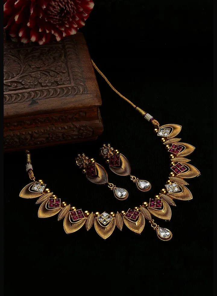 Meenakari Gold Plated Necklace Set