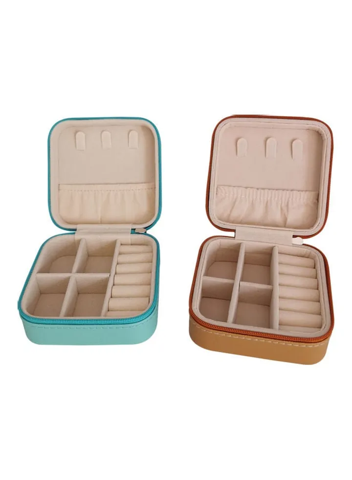2-Piece Portable Travel Jewellery Organizer Set