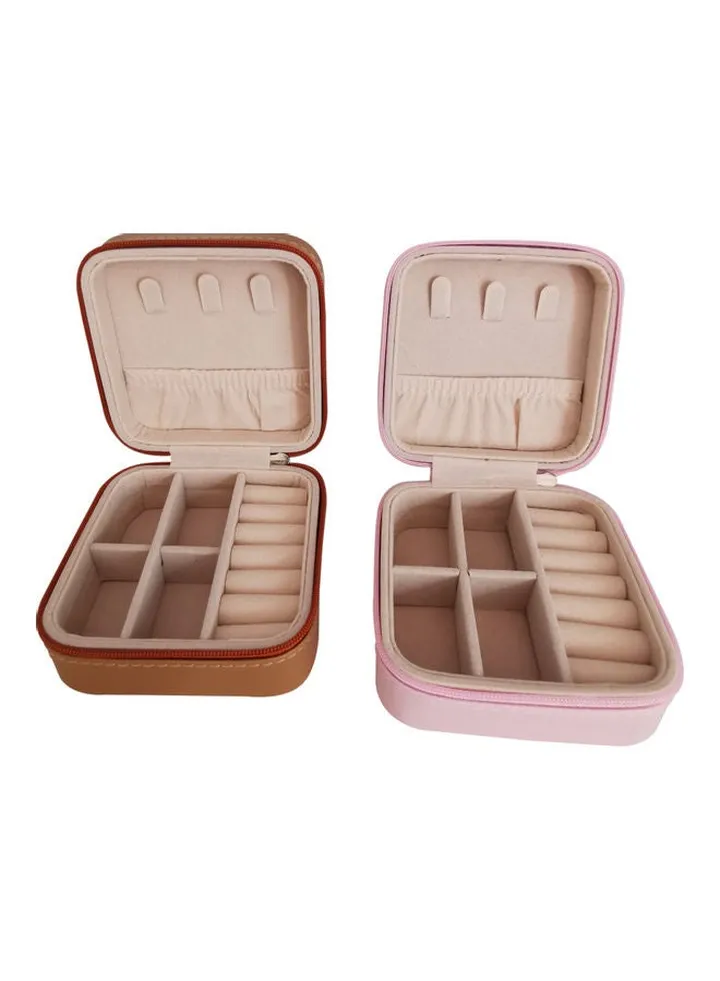 2-Piece Portable Travel Jewellery Organizer Set