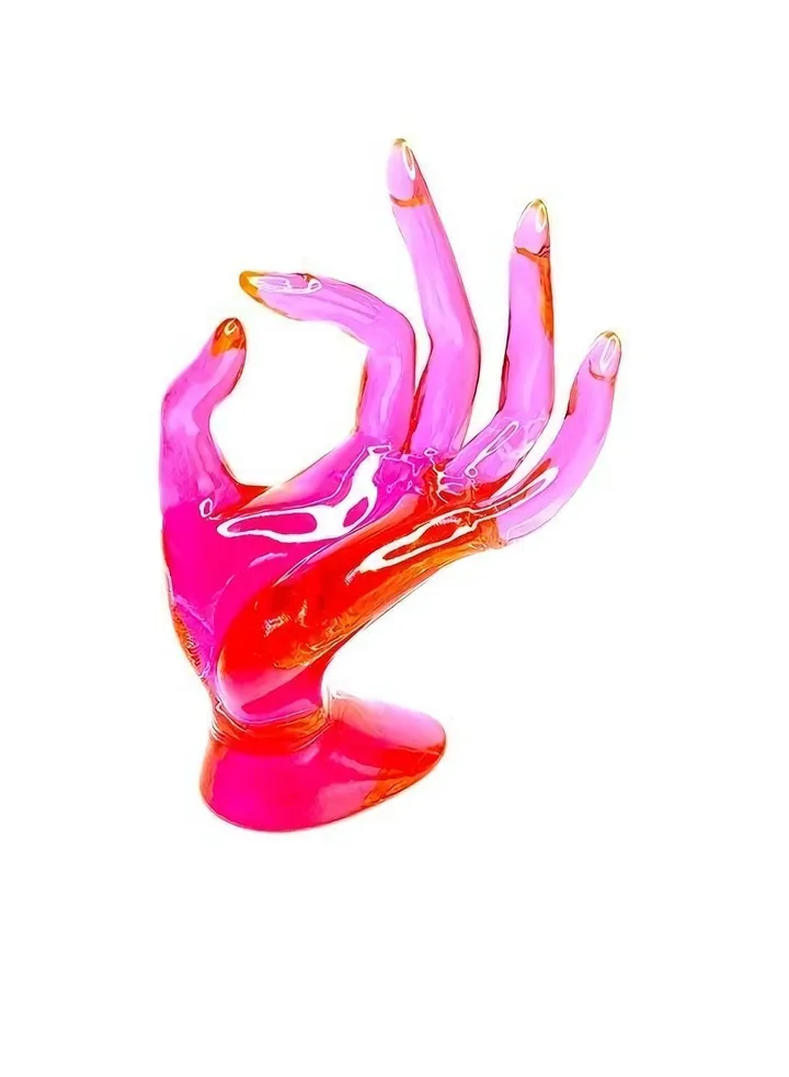 Jewelry Display Holder Bracelet Ring Watch Stand Support Holder ,Women Mannequin Decorative Organizer, for Home & Store(Pink)