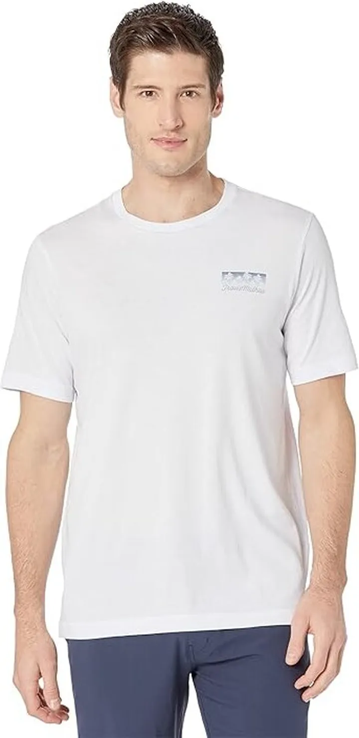 TravisMathew Big Mouth Bass (White) Men's Clothing