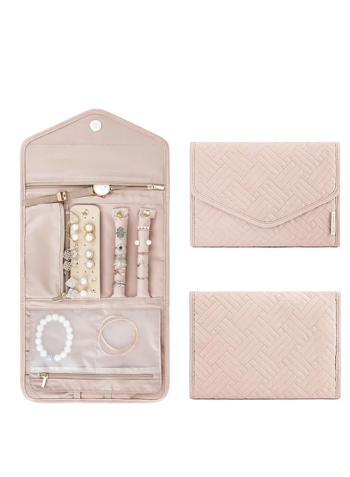 Travel Jewelry Organizer,Jewellery Storage Bag for Multiple Necklaces Rings Bracelets Watch Earings, Portable Practical.