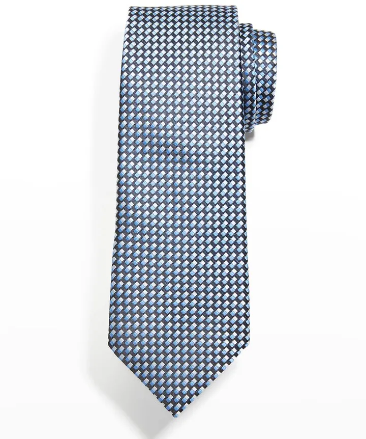 Men's Geometric Silk Tie