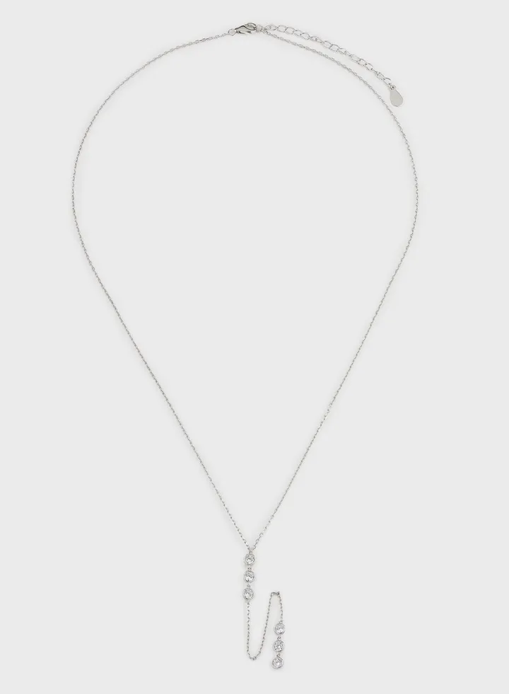 Lariat Stones Necklace