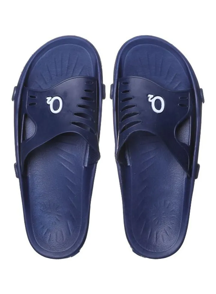 Pony Cut-Out Slides Navy/White