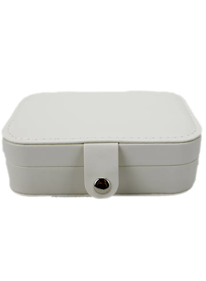 Small Jewelry Box For Women Travel Jewelry Box Organizer With Lid For Rings, Earrings, Necklace, Bracelets/Leather Jewelry Storage Case For Girls/ Portable Mini Jewelry Box