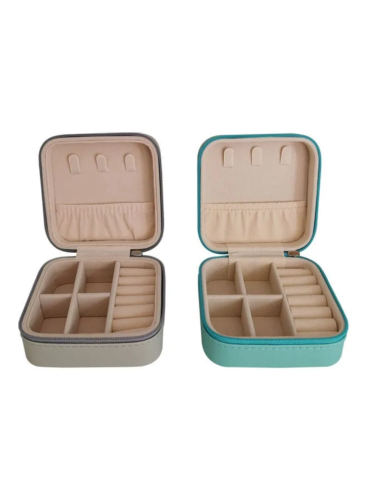 2-Piece Portable Travel Jewellery Organizer Set