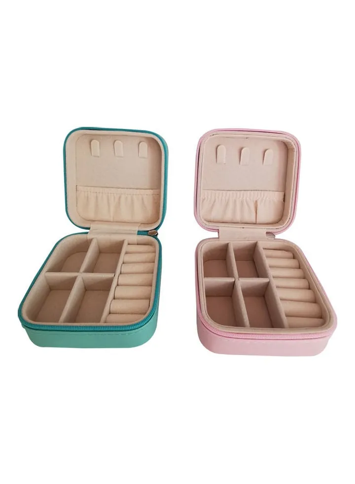 2-Piece Portable Travel Jewellery Organizer Set