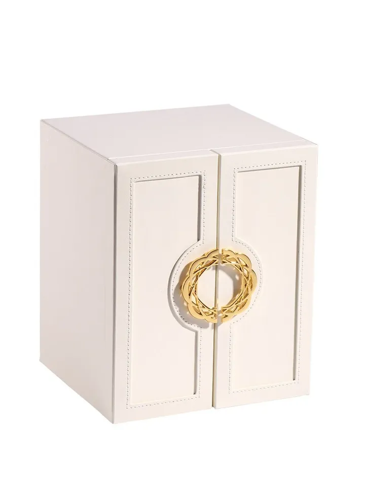 Simple jewelry box European creative semicircle large capacity earrings ring lipstick necklace hand jewelry storage box