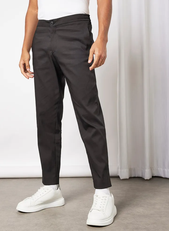 Straight Leg Pants Black