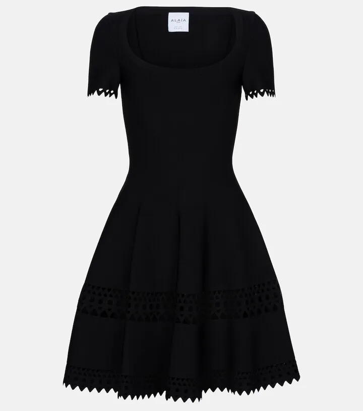 Vienne stretch-jersey minidress
