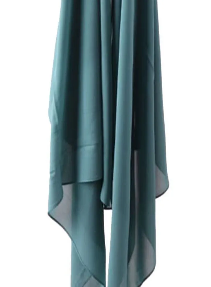 Scarf Chiffon Crepe High-Quality - Petrol Color - From Fatah