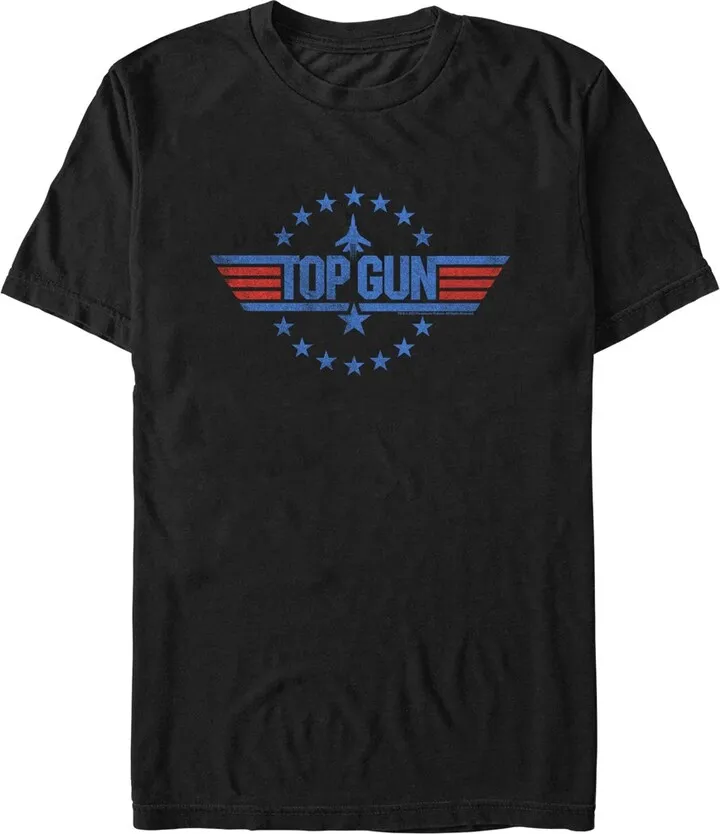 Men's Top Gun Circle of Stars Logo T-Shirt - Black - 2X Large