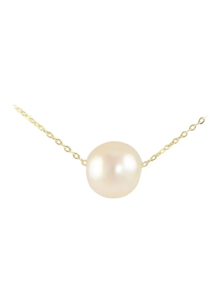 18 Karat Gold Pearl Pendant Necklace