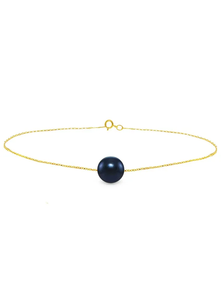 18 Karat Gold Pearl Bracelet