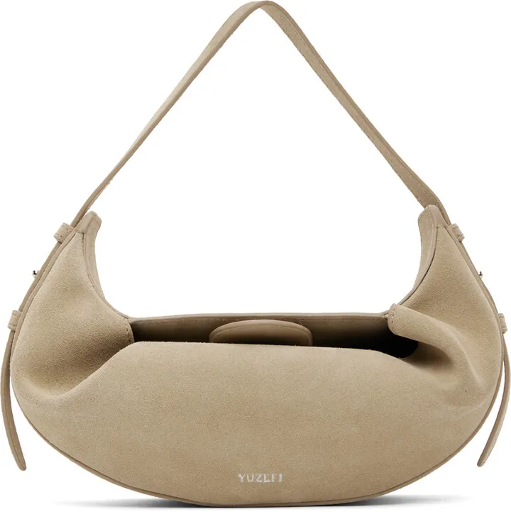 Yuzefi Beige Mini Fortune Cookie Bag