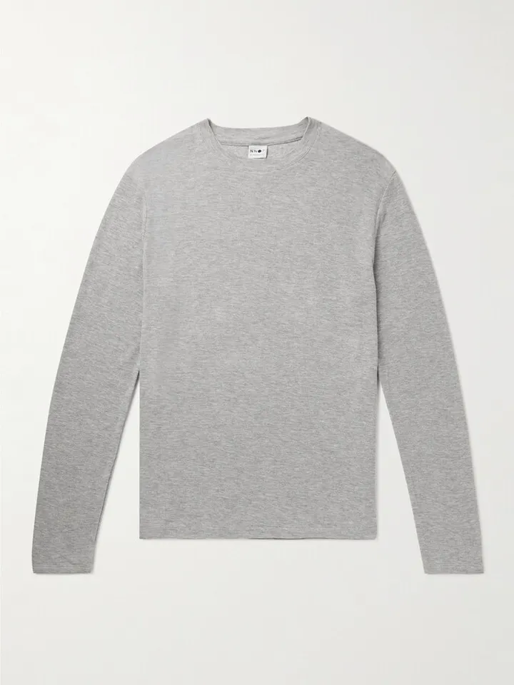 Clive Waffle-Knit Cotton and Modal-Blend T-Shirt