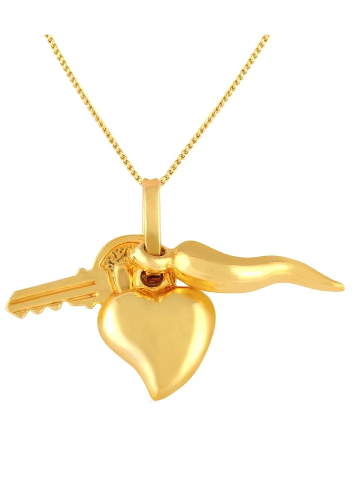 18 Kt (750) Yellow Gold Malabar Pendant Pd706076 For Women
