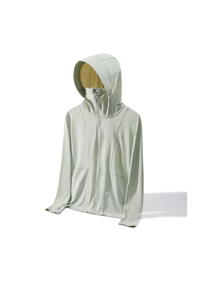 Women'sHigh Elastic Breathable UV Resistant Sunscreen Clothing Green