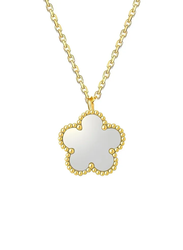 18K gold plated Flower necklace