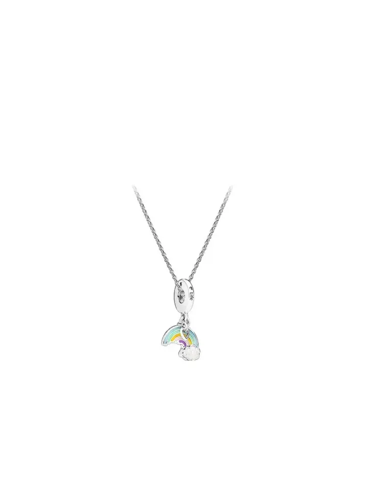 Pandora rainbow and cloud necklace