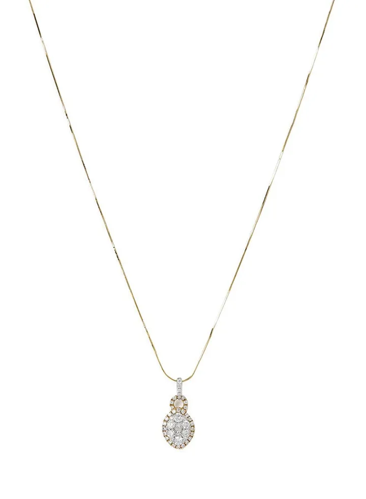 18 Karat White Gold Dimaond Pendant