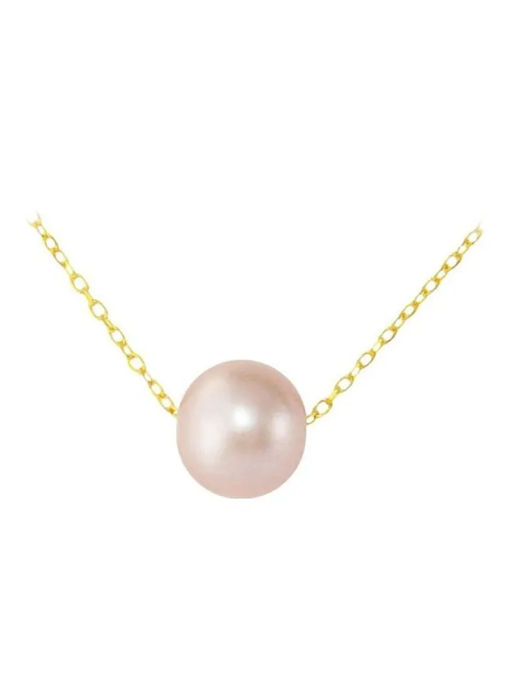 10 Karat Gold Pearl Pendant Necklace