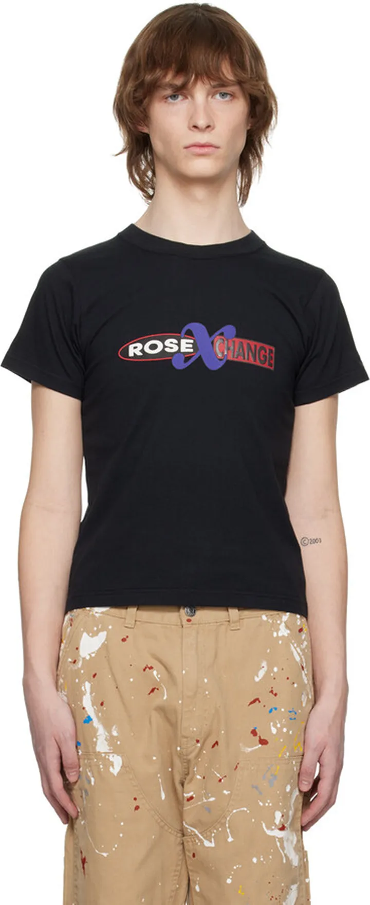 Martine Rose Black Graphic T-Shirt