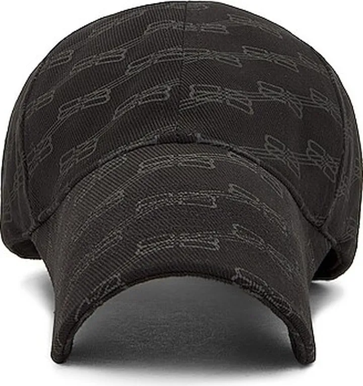 Balenciaga BB Monogram Hat in Black