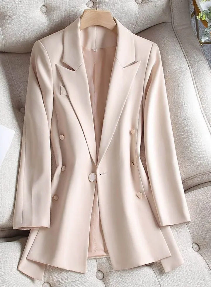 New Casual Double Breasted Suit Jacket