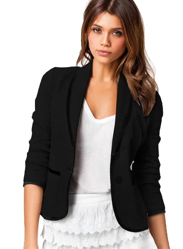 Cropped Blazer Black