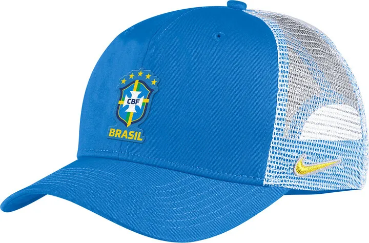 Brazil Classic 99 Nike Unisex Trucker Hat in Blue
