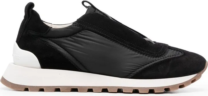 Monili-Embellished Slip-On Sneakers