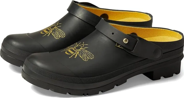 Joules Welly Clog (Gold Etched Bee) Women's Shoes