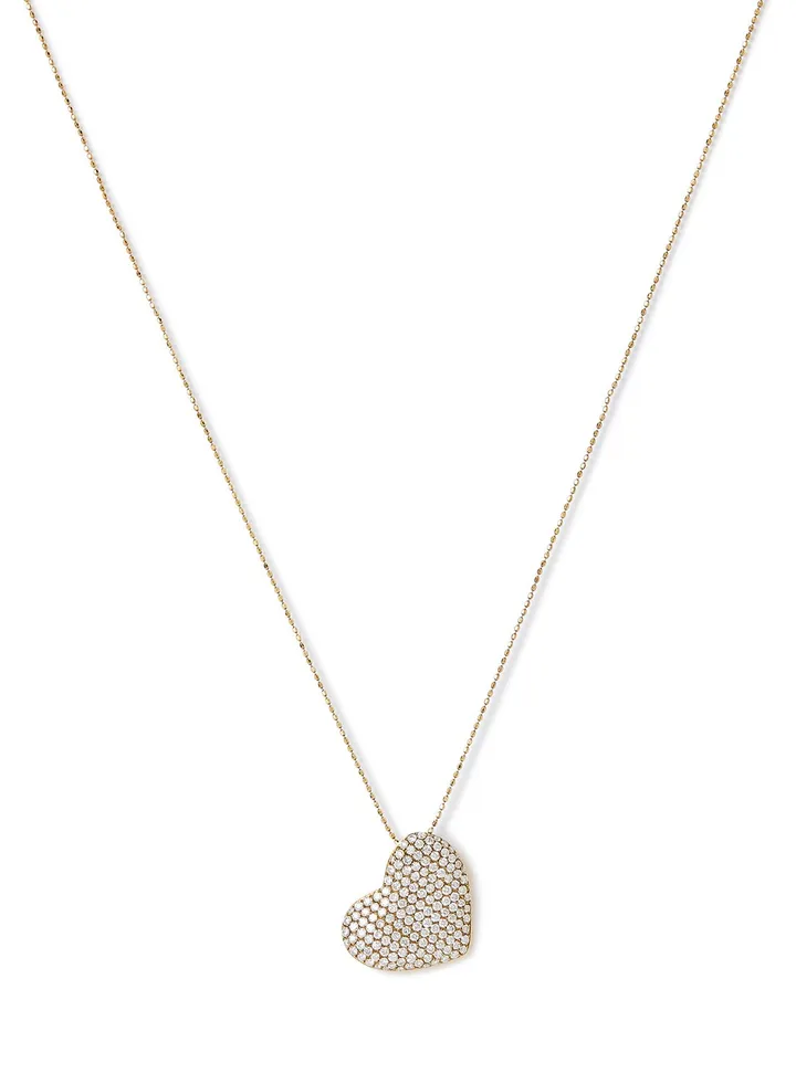 18 Karat Yellow Gold Diamond Pendant