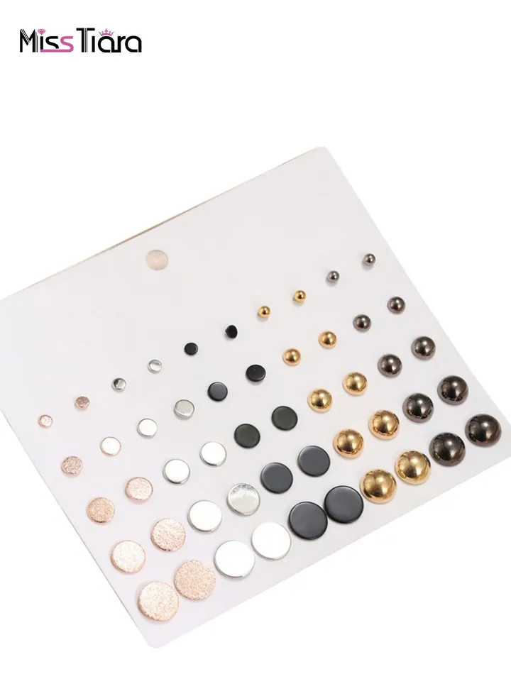 30Pairs Earrings Set for Girls Cute Earring Jewelry Gifts for Girls Kids Women