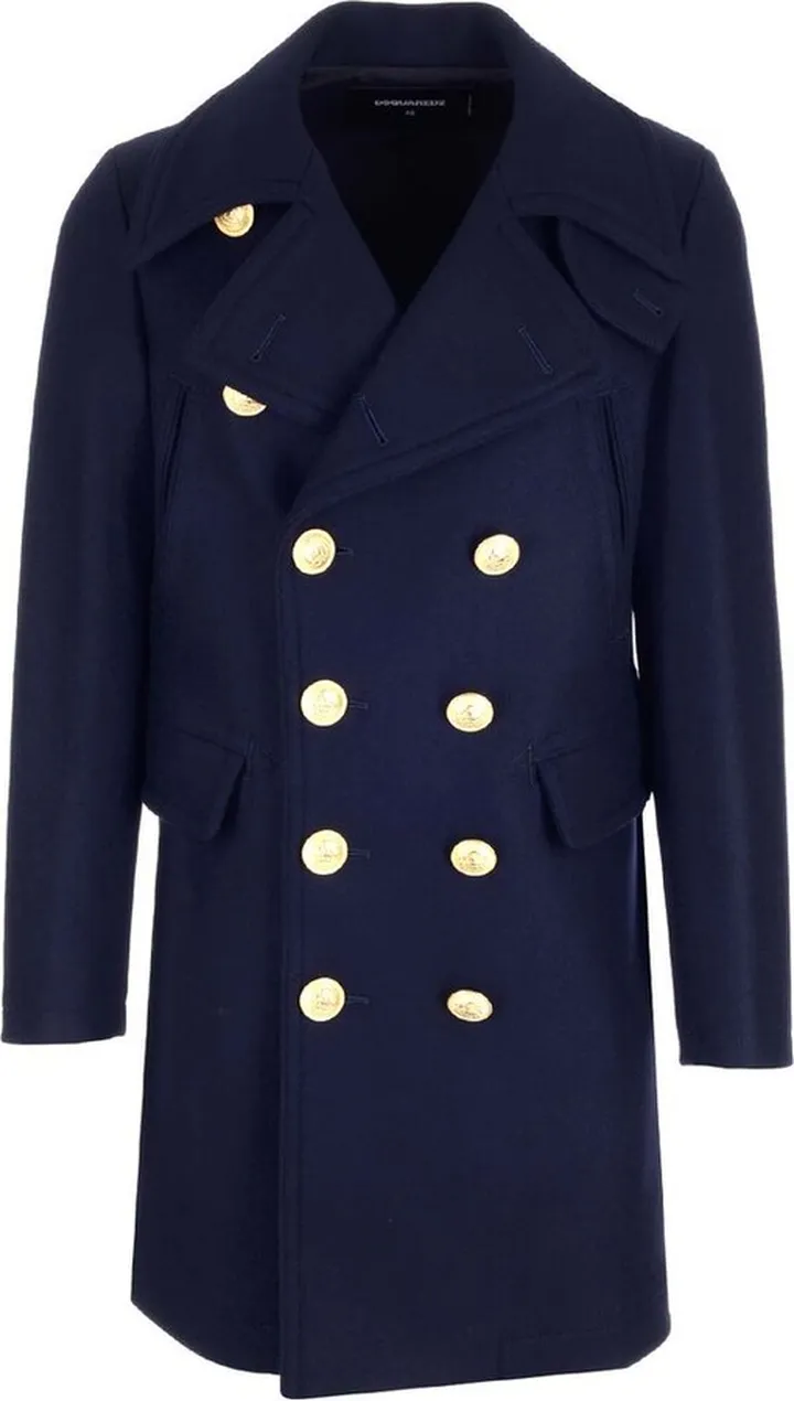 Dsquared2 Double Breasted Long-Sleeved Coat