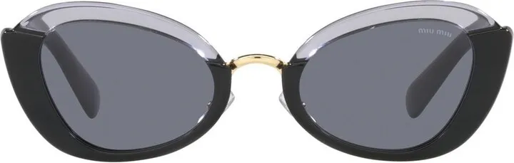 Contrasting-Edge Butterfly-Frame Sunglasses
