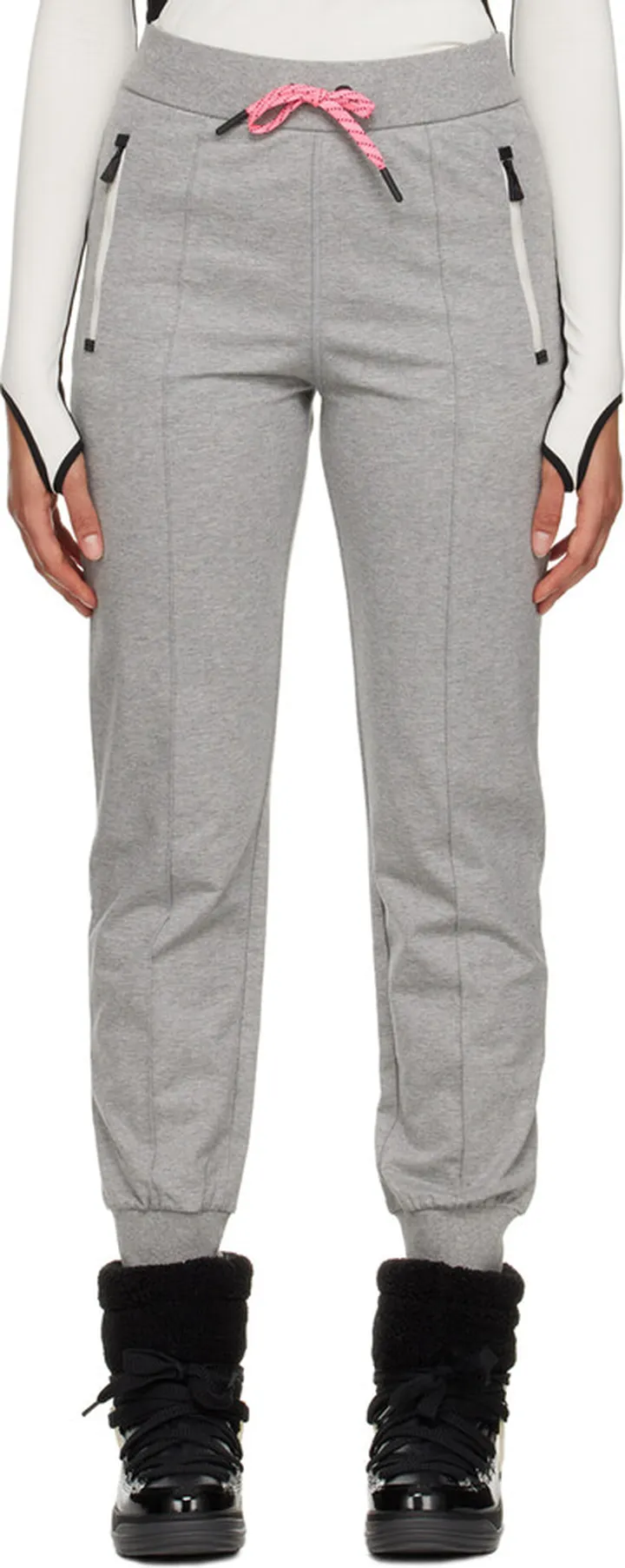 Moncler Grenoble Gray Drawstring Lounge Pants